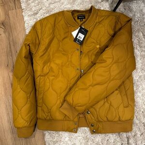 Brixton Dillinger Quilted Bomber Jacket - Small